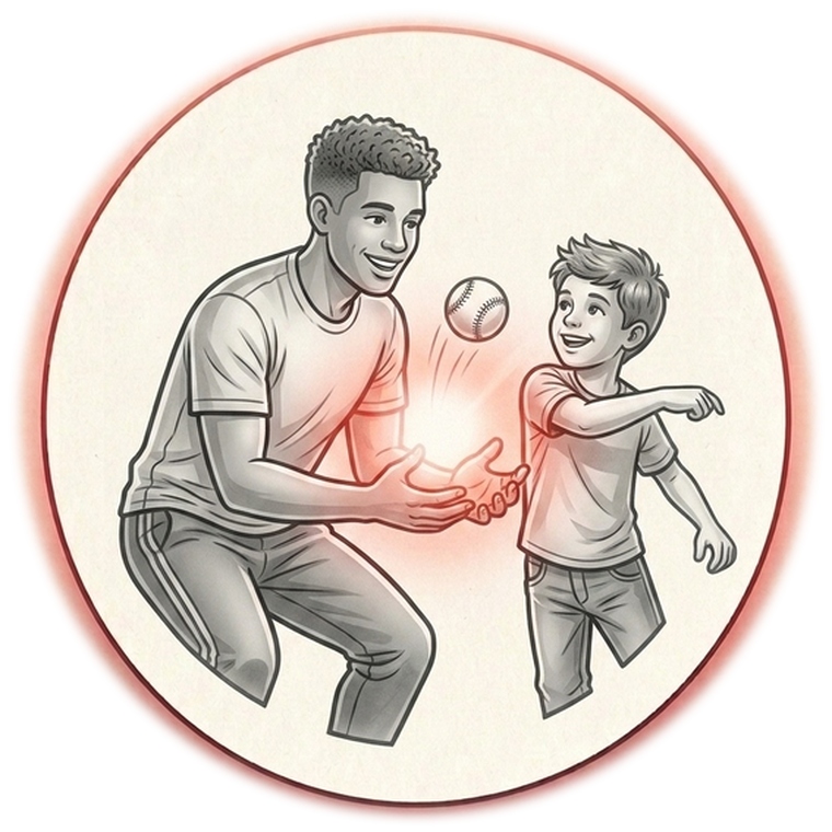 Patient and caregiver support illustration